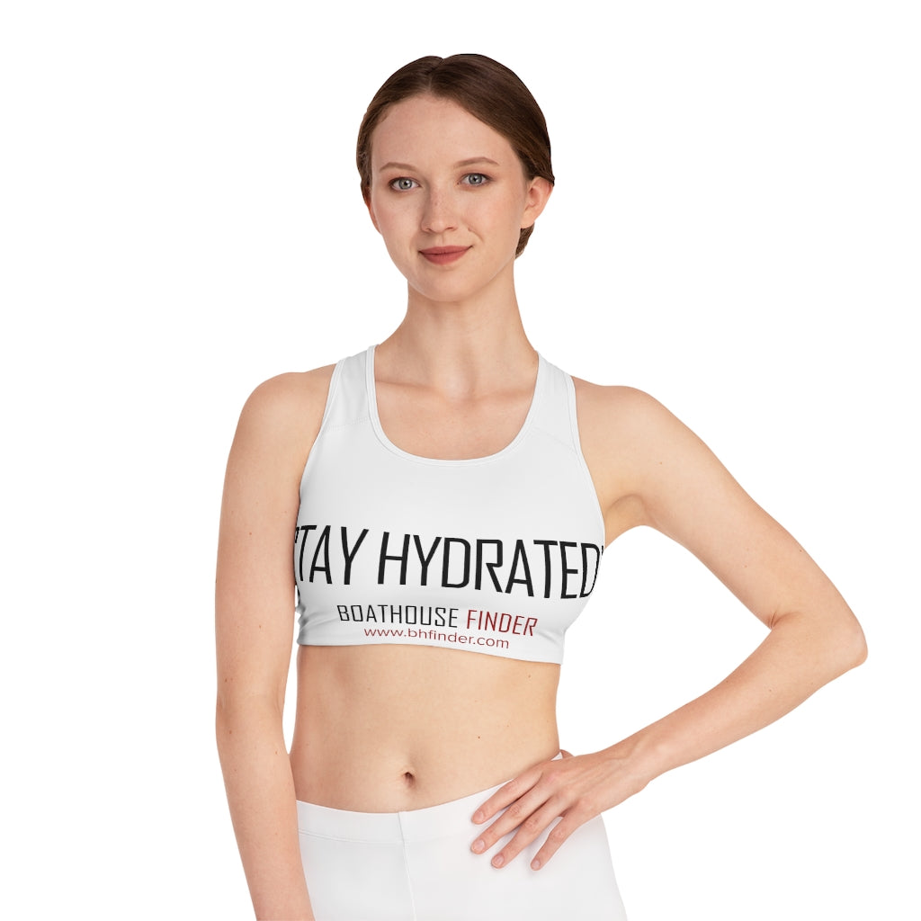 BHFinder 'Stay Hydrated!' Sports Bra – Boathouse Finder